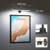 Jofios Battery Operated Black Wireless Picture Light Remote Control Adjustable Brightness And Color Temperature Illuminate