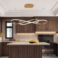 Gold Led Chandeliers For Dining Room Light Fixture Modern Led Pendant Light Kitchen Island Lighting For Kitchen Island Chandelie