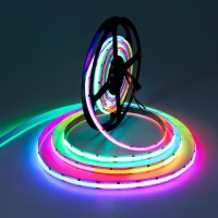 Alitove Cob Led Strip Lights Addressable Rgb Ic Ws2811 12V Led Lights Strip 164Ft 3600Leds Programmable Digital Flexible Led Pi