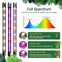 Wolezek Grow Lights For Indoor Plants Full Spectrum Led Plant Grow Light With Adjustable Stand And Sturdy Clip 5Heads Plant L