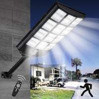 4000W Solar Street Lights Outdoor Waterproof 400000 Lumens Dusk To Dawn Solar With Motion Sensor And Remote Control Solar Floo