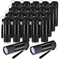 Vihose 20 Pcs Mini Flashlights Bulk Bright Aluminum Handheld Flash Light With Lanyard Small Led Flashlights For Kids Night Read