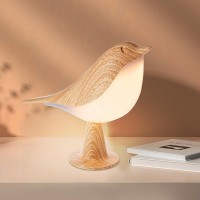 Lingsfire Small Night Light, Cute Bird Led Table Lamp With Touch Dimmer Creative Bedside Lamp 3 Level Brightness Desk Lamp With Usb Charging Port Cordless Nightstand Lamp For Bedroom Home Decor