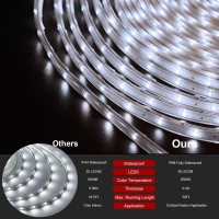 50Ft Solar Led Strip Lights Outdoor 540 Led Long Strip Lights Ip68 Fully Waterproof Acrylic Tape With Remote Selfadhesive Cut