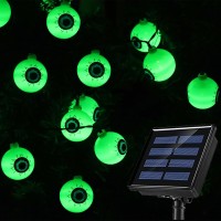 Hugsvik 40 Led Big Eyeball Solar Halloween Lights Outdoor 8 Modes Solar Halloween Eyeball Lights For Halloween Decor Waterproo