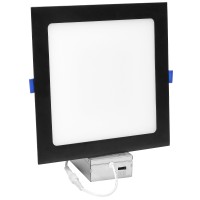 Maxxima 8 In 5 Cct Square Recessed Led Downlight 1400 Lumens Slim Flat Panel Color Selectable 2700K3000K3500K4000K5000K