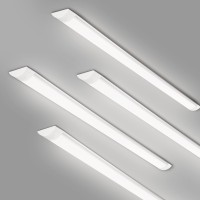 Colmeguna 4 Packs 4Ft Led Batten Light Ultrathin Ceiling Surface Mounted Light 40W Day Light 4000K Ip20 Led Ceiling Light