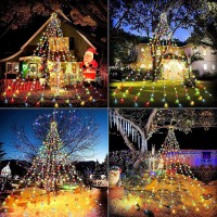 Outdoor Memorial Day Decorations July 4Th Patriotic Star String Light Remote App Control 10Ft 305Led Waterfall Tree Light Rgb Color Changing Waterproof Twinkle Fairy Light 10 Mode Timer Music Sync