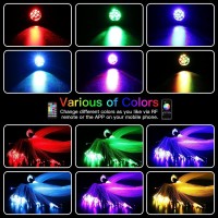 Amki Updated 16W Rgbw Fiber Optic Light Twinkle Sound Activated 300Pcs 003In 98Ft Cables App Remote Music Control Car Home S