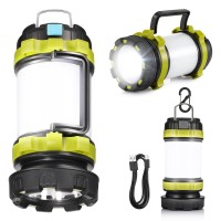 Led Camping Lantern Flashlight Rechargeablepack Of 1 Consciot Portable Torch With 6 Light Modes 3600Mah Power Bank Ipx4 Wat