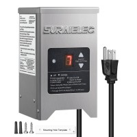 Suraielec Low Voltage Landscape Transformer 200W Outdoor Light Transformer With Timer And Photocell Sensor 120V To 12V 15V Ac