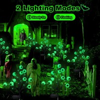 Ohwewant 2 Packs Solar Halloween Stake Lights For Outdoor Halloween Decorations 2 Modes Scary Eyeball Solar Halloween Pathway L