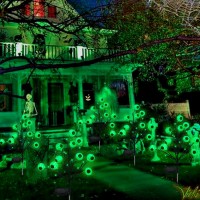 Ohwewant 2 Packs Solar Halloween Stake Lights For Outdoor Halloween Decorations 2 Modes Scary Eyeball Solar Halloween Pathway L