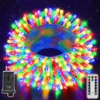 Shineshine Christmas Lights 197Ft 600Led Waterproof 8 Lighting Modes String Lights With Remote And Timer Xmas Lights For Indoo