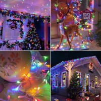 Shineshine Christmas Lights 197Ft 600Led Waterproof 8 Lighting Modes String Lights With Remote And Timer Xmas Lights For Indoo