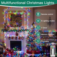 Shineshine 328Ft 1000Led Christmas Lights Outdoor Waterproof 8 Lighting Modes String Lights With Remote And Timer Xmas Lights