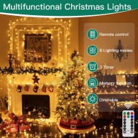 Shineshine 1000Led 328Ft Outdoor Christmas Lights 8 Modes Waterproof Christmas String Lights With Remote And Timer Warm White