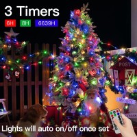 Shineshine 262Ft 800Led Outdoor Christmas Lights, Christmas Tree Lights With 8 Modes Remote & Timer, Christmas String Lights For Wedding Xmas Party Garden Decor (Multicolor)