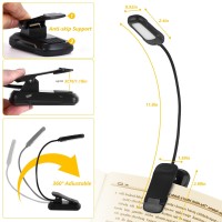 Led Rechargeable Book Light For Reading And Studying In Bedroom Or Dormitory Eye Caring 9 Modes Stepless Dimming Brightness 9