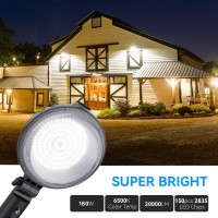 Yihuven 2Pcs Led Barn Light Outdoor Dusk To Dawn 150W 150Angle Adjustable 20000Lm 6500K Daylight Ip66 Waterproof Security Lam