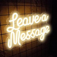 Leave A Message Neon Signs Wall Decor Wedding Audio Guestbook Led Neon Sign Wedding Reception Signage Welcome Sign Usb Powere