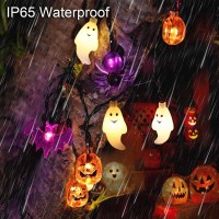 Dontsri Solar Powered Halloween Lights 40 Led 8 Modes Waterproof Auto Onoff Outdoor Use