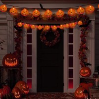 Halloween Pumpkin String Lights 85Ft Pumpkin Lights With 10 3D Cute Waterproof Orange Jackolantern Lights Halloween Pumpkin