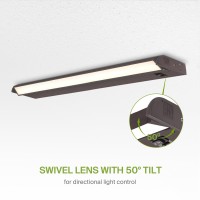 Asd Swivel Led Under Cabinet Lighting Bronze 32 Inch 16W Hardwired Or Plugin 2700K3000K4000K Selectable Rotatable Lens D