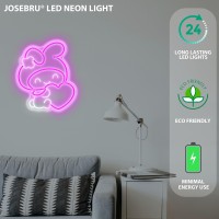 Josebru Melody Neon Sign Anime Neon Sign For Wall Decor Janpanese Neon Light For Bedroom Wall Decor Game Room Decor Livingroom D