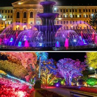 Gzkanful Underwater Pond Lights Colored Led Fountain Lights Outdoor Landscape Spot Light Rgb Color Changing Ip68 Waterproof Spo