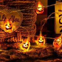 Tkygu Halloween Decorative98Ft15Led Light Pumpkin Decorative String Light String Light Waterproof Halloween Lights 2 Modes For