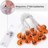 Tkygu Halloween Decorative98Ft15Led Light Pumpkin Decorative String Light String Light Waterproof Halloween Lights 2 Modes For