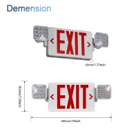 Cm Mzy Led Exit Sign With Emergency Lights Exit Sign Lights With Battery Backup Red Letter Emergency Exit Sign Lights With Two