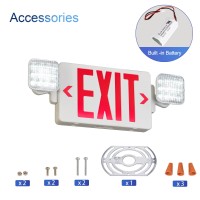 Cm Mzy Led Exit Sign With Emergency Lights Exit Sign Lights With Battery Backup Red Letter Emergency Exit Sign Lights With Two