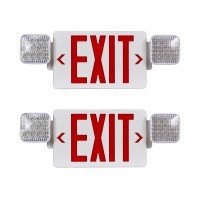 Cm Mzy Led Exit Sign With Emergency Lights Exit Sign Lights With Battery Backup Red Letter Emergency Exit Sign Lights With Two