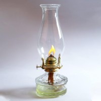 Rahata Oil Lamp Chimney Hurricane Lamp Glass Replacement Clear 3 Inch Base For Kerosene Lamp Shadewave Style 2P