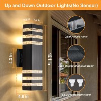 Dastor 4 Pack Up And Down Outdoor Wall Lights Modern Outdoor Light Fixture Wall Mount Exterior Lights For House Waterproof Alu