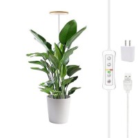 Yadoker Plant Grow Light Led Growing Light Full Spectrum For Indoor Plants Height Adjustable Automatic Timer 5V Low Safe Volt