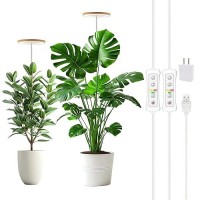 Yadoker Plant Grow Light Led Growing Light Full Spectrum For Indoor Plants Height Adjustable Automatic Timer 5V Low Safe Volt