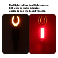 Led Vein Finder, Vein Detector Infrared Led Vein Finder Viewer Led Vein Light Usb Charging Red Yellow Light Light Handheld Vein Handheld Led Vein Finder Light For All Skin Type