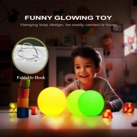 Yamport 6Inch 16 Colorchanging Led Night Light 7 Dimming Levels 4 Lighting Modes Table Lamp Rechargeable Sphere Lamps Button