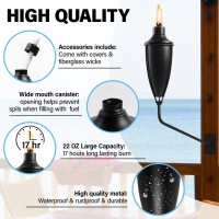 Zspeng 2 Pack Wall Mounted Citronella Torches,22 Oz Garden Torches For Outside, Easy To Set Up And Refill Metal Torch, Flame Light Torch For Indoor Or Outdoor Decor.