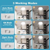 Hardwired Motion Sensor Ceiling Lights 9In 20W Flush Mount Motion Led Ceiling Lights 3000K 4000K 6000K Indoor Ceiling Light F