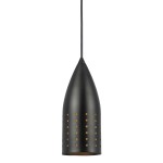 4 Inch Modern Pendant Light, Round Metal Shade, Oil Rubbed Black Bronze