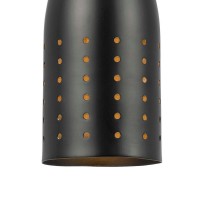 4 Inch Modern Pendant Light, Round Metal Shade, Oil Rubbed Black Bronze