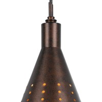 Jep 6 Inch Modern Pendent Light, Bronze Metal Shade, Oil Rubbed Bronze Tone