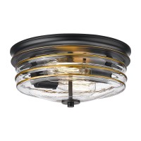 Flush Mount Ceiling Light With Clear Glass Shade 2Light Indoor Outdoor Farmhouse Lighting Flush Mount Lights For Kitchen Bedro