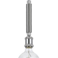 5 Inch Classic Metal Mini Pendant Light Fixture, Sleek Brushed Steel Finish