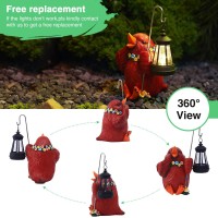 Tiejiajiang Cardinal Garden Statue With Solar Lantern - Unique Yard Art Ornament Ideal Gardening Gift For Women/Mom, Garden Statues Outdoor Clearance (6.9