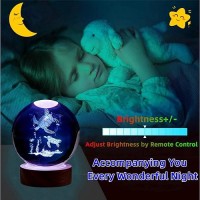 Chickenegglamp 3D Sea Turtle Crystal Ball Lamp 315 Inch Glass Ball Sea Turtle Light 16 Colors Change With Remote Control Sea Tu